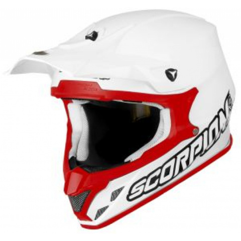SCORPION KASK VX-20 AIR SOLID WHITE-RED M 