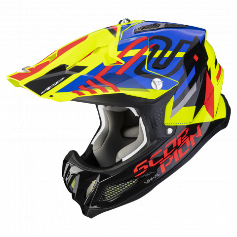 SCORPION KASK VX-22 AIR NEOX Neon Yell-Blue-Red L 